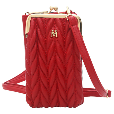 Vera May: Kali Crossbody Pouch in Red