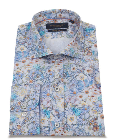 Guide London Long Sleeve Shirt - Illustrated Floral