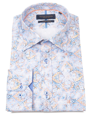 Guide London Long Sleeve Shirt : Faded Tiles