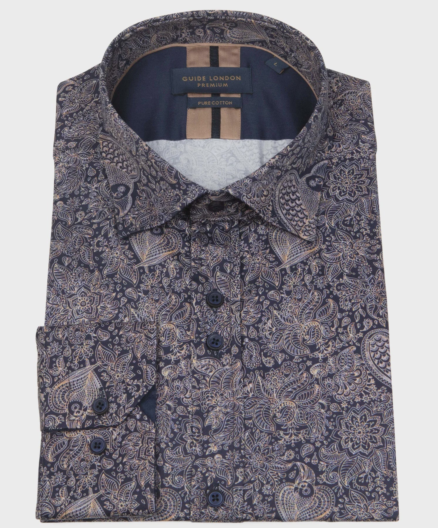 Guide London Long Sleeve Shirt : Stencil Flowers