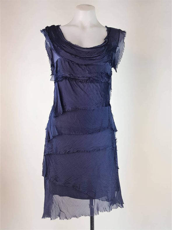 Italian Silk Layered Midi Dress