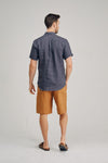 Braintree Hemp Short Sleeve Shirt - Pinstripe Charcoal