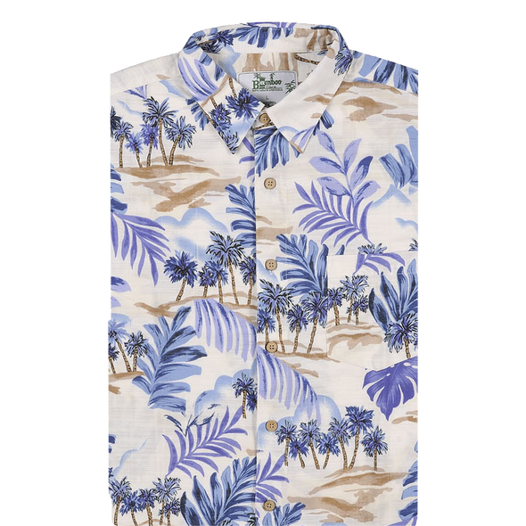 Bamboo Fibre Short Sleeve Shirt - Oasis