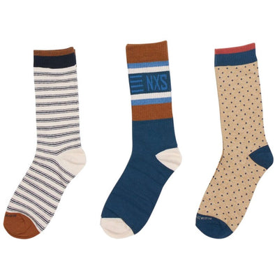 No Excess Fancy Socks: 3 Pack - Multi