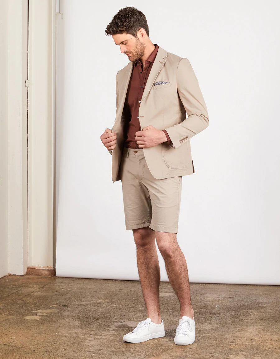 Rembrandt Beige Textured Spectre Blazer