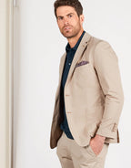 Rembrandt Beige Textured Spectre Blazer