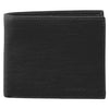 Rustic Leather Men's Short Bi-Fold Wallet - Black