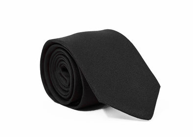 Parisian Slim Matte Tie - Black