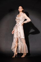 Romance: Layla Long Sleeve Robe - Biscuit