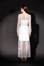 Romance: Layla Bell Sleeve Robe - White
