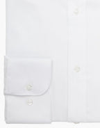 White Textured London Long Sleeve Shirt