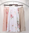 Italian Womens Delicate Floral Linen Culottes