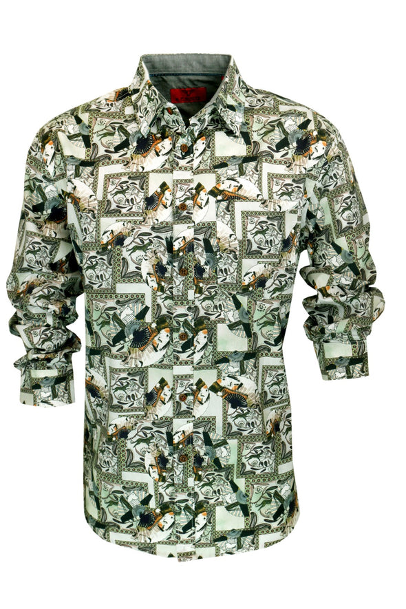 R.F. Scott Fielding Abstract Jungle Long Sleeve Shirt