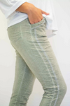 The Italian Closet - Amato Stretch Jean with Silver Piping