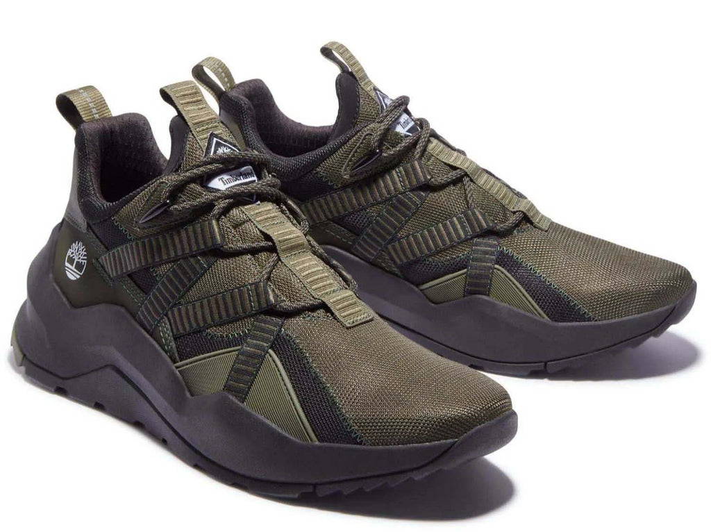 Timberland Men's Madbury Fabric Sneaker -Dark Green Nubuck