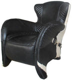 Leather & Hide Saddle Chair