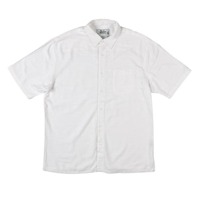 Bamboo Fibre Short Sleeve Shirt - White