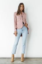 Caju Military Suede Look Jacket - Musk