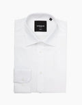 White Textured London Long Sleeve Shirt