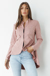 Caju Military Suede Look Jacket - Musk