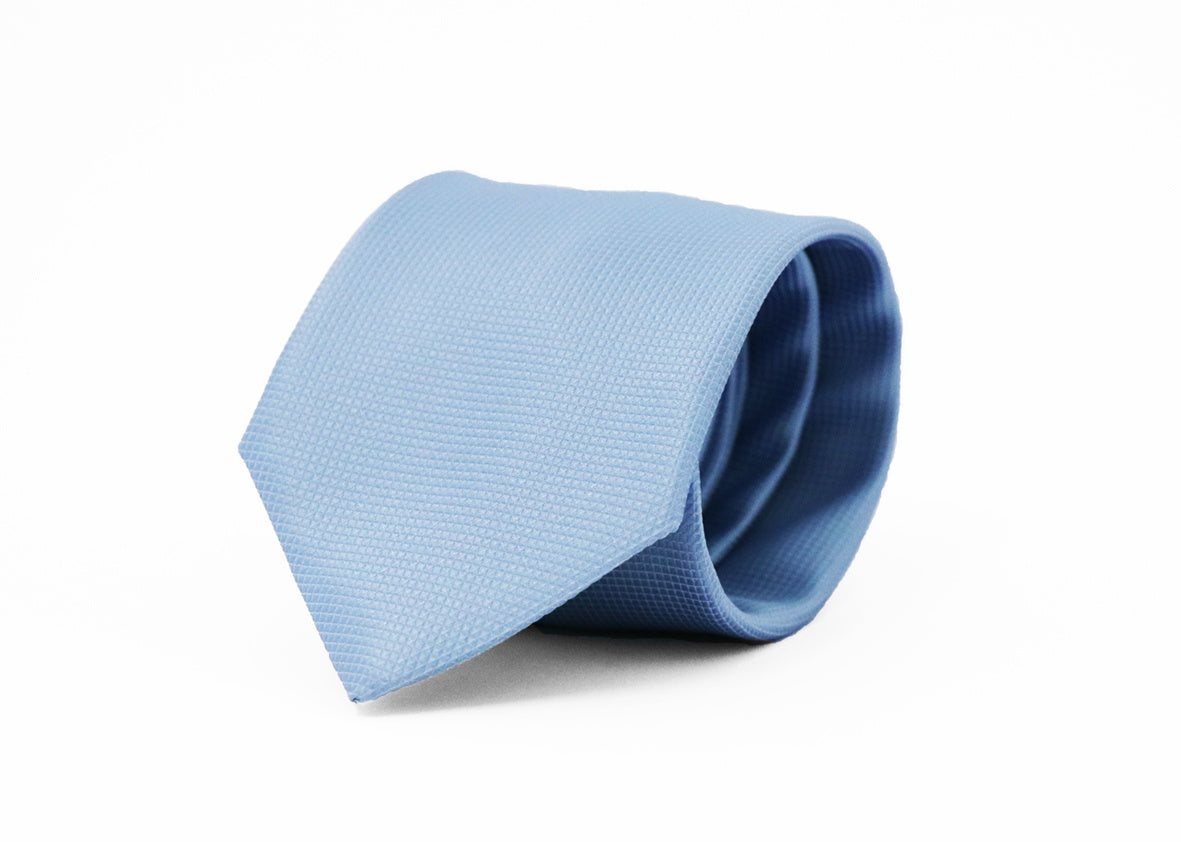Fellini Classic Jacquard Tie - Sky