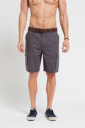 Hemp Cotton Cargo Shorts - Dark Grey