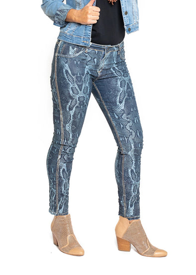 Womens Reversible Jeans - Churra Navy