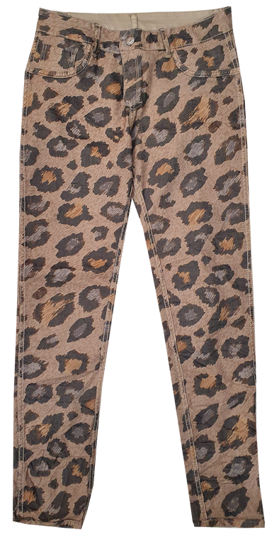 Womens Reversible Jeans - Tahira Cheetah