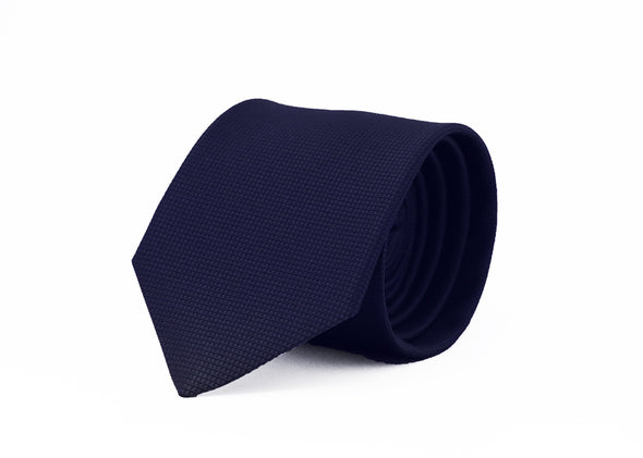 Fellini Classic Jacquard Tie - Navy