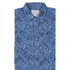 Bamboo Fibre Short Sleeve Shirt - Navy Leaf