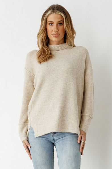 H&F Raised Seam Knit - Oat