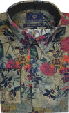 Cutler & Co Nigel Long Sleeve Shirt - Sketched Autumn Khaki