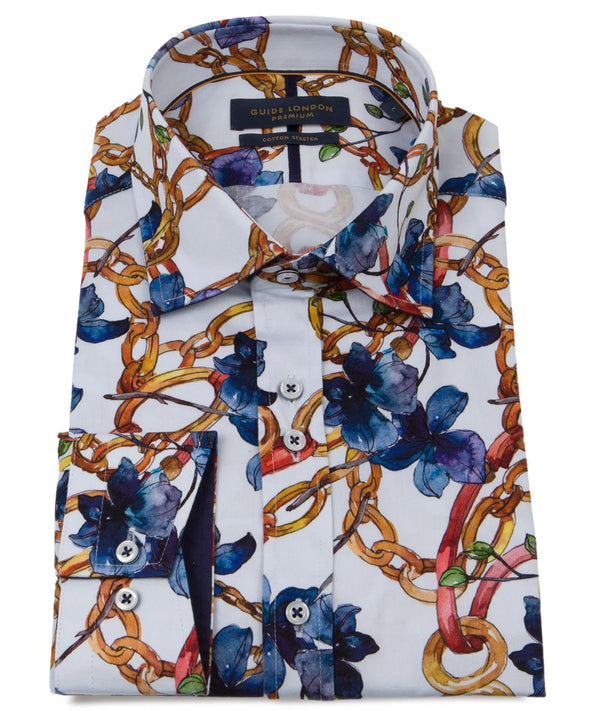 Guide London Long Sleeve Shirt - Chained Floral