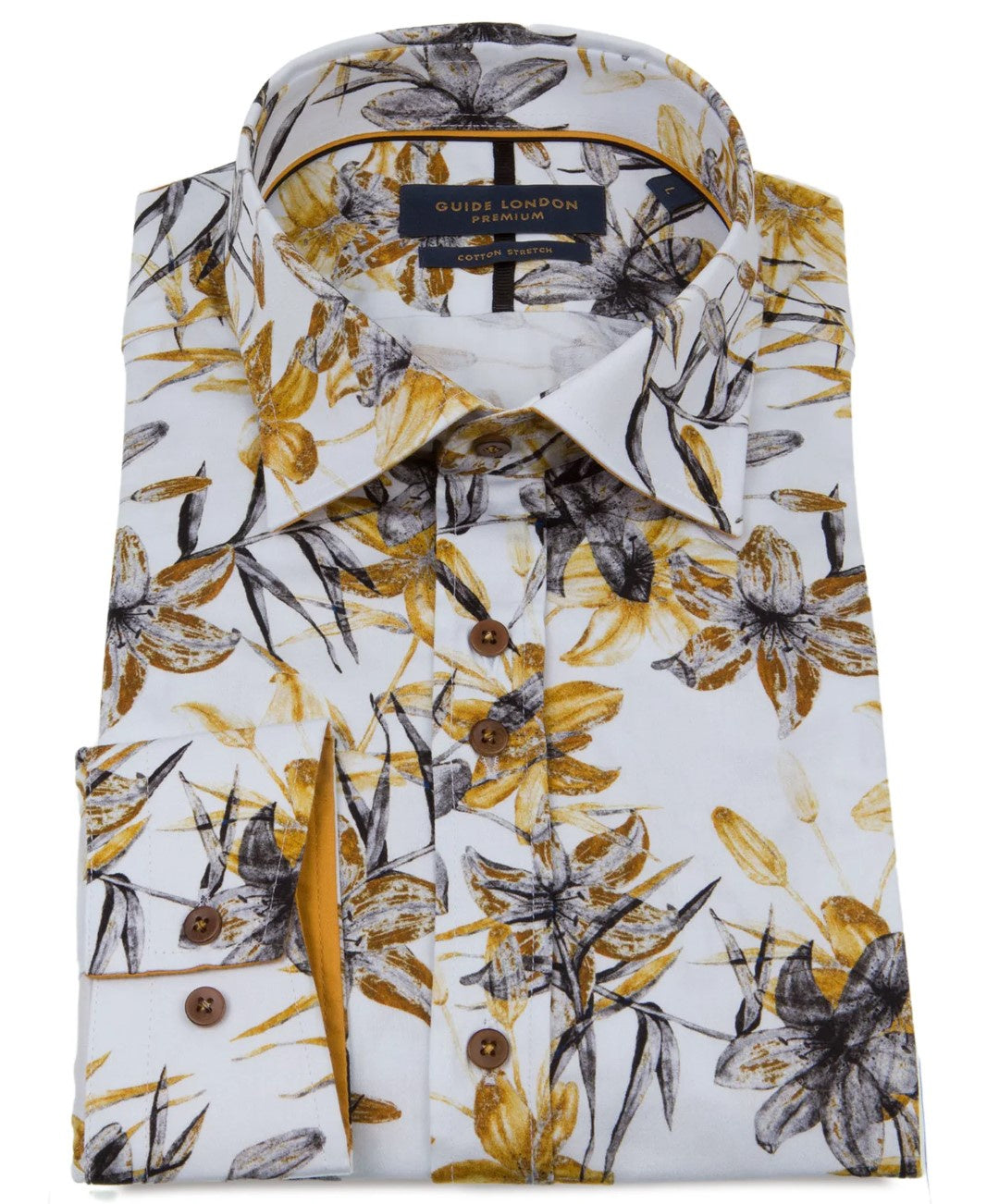 Guide London Long Sleeve Shirt - Sunset Floral Sketch