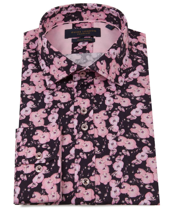 Guide London Long Sleeve Shirt - Cherry Blossom