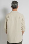 Hemp Grandpa Long Sleeve Shirt - Natural