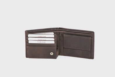 Dave Leather Wallet - Camel
