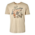 No Excess Crew Tee: Print Garment Dyed "Sunday Matches" - Kit