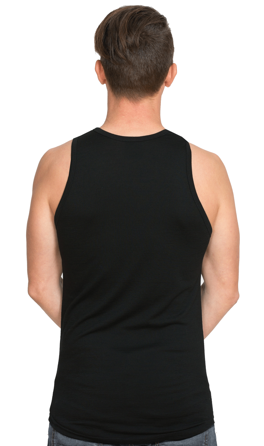 Brass Monkey Merino Singlet - Black