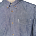 Ben Sherman Chambray Dark Navy Long Sleeve Shirt