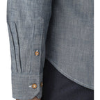Ben Sherman Chambray Dark Navy Long Sleeve Shirt