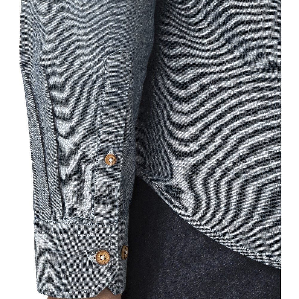 Ben Sherman Chambray Dark Navy Long Sleeve Shirt