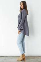 Caju Military Suede Look Jacket - Slate